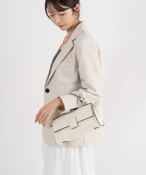 LORISTELLA(ロリステッラ)の「【LORISTELLA/ロリステッラ】2WAY レザー ハンドバッグ ショルダーバッグ ワンハンドルバッグ BETH イタリア製(ショルダーバッグ・レディース・ブラック/アイボリー/ライトブルーグレー/ベージュ系その他/ブラウン/カーキ/サンドベージュ/スモークピンク/グレー系その他・FREE)」の20枚目の写真