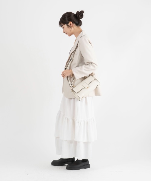LORISTELLA(ロリステッラ)の「【LORISTELLA/ロリステッラ】2WAY レザー ハンドバッグ ショルダーバッグ ワンハンドルバッグ BETH イタリア製(ショルダーバッグ・レディース・ブラック/アイボリー/ライトブルーグレー/ベージュ系その他/ブラウン/カーキ/サンドベージュ/スモークピンク/グレー系その他・FREE)」の21枚目の写真