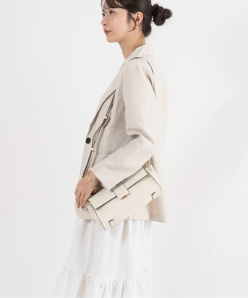 LORISTELLA(ロリステッラ)の「【LORISTELLA/ロリステッラ】2WAY レザー ハンドバッグ ショルダーバッグ ワンハンドルバッグ BETH イタリア製(ショルダーバッグ・レディース・ブラック/アイボリー/ライトブルーグレー/ベージュ系その他/ブラウン/カーキ/サンドベージュ/スモークピンク/グレー系その他・FREE)」の22枚目の写真