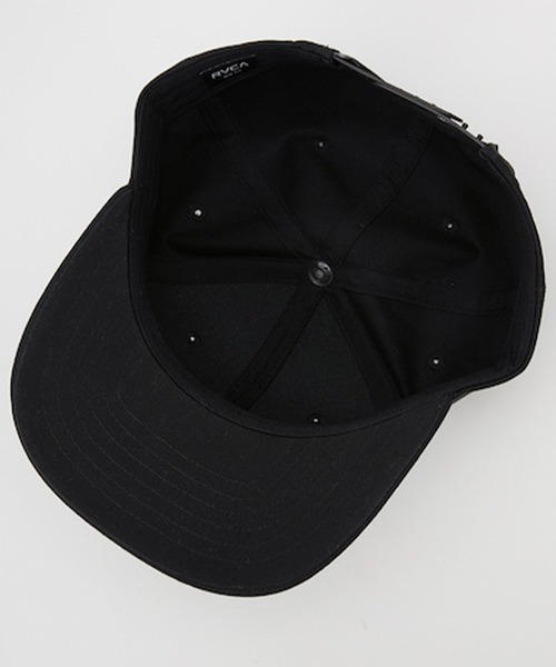 RVCA(ルーカ)の「RVCA/ルーカ キャップ TWILL SNAPBACKⅡ BF041-950(キャップ・メンズ・ブラック×ホワイト/ブラウン/ブラック×ブラック/ナチュラル・FREE)」の7枚目の写真