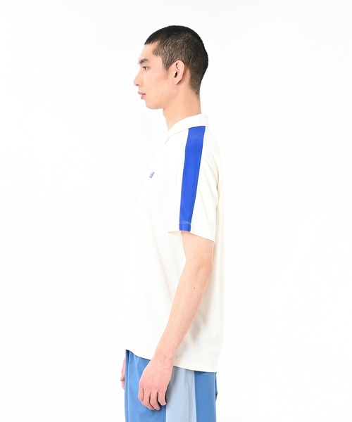 NEW BALANCE(ニューバランス)の「パフォーマンスファンクションポロ(ポロシャツ・メンズ・ホワイト/ブルー・SMALL/MEDIUM/LARGE/X-LARGE/XX-LARGE)」の3枚目の写真