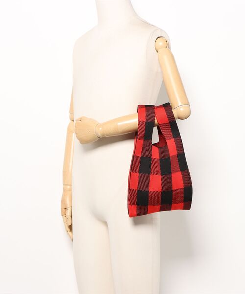 SLOWER(スロウワー)の「SLOWER/スロウワー PEBBLE KNIT BAG Cape(トートバッグ・メンズ・チェック/ブラウン/グレー/その他2/ドット・FREE)」の14枚目の写真