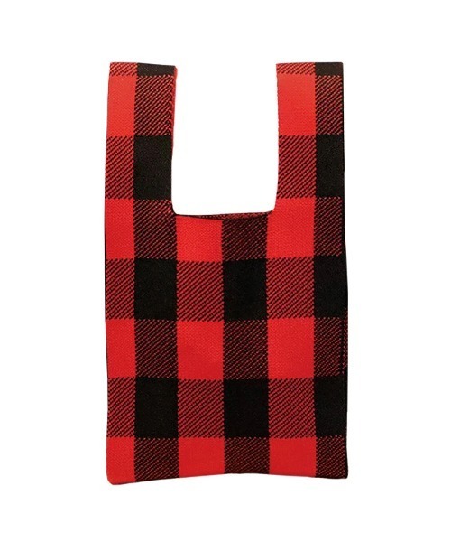 SLOWER(スロウワー)の「SLOWER/スロウワー PEBBLE KNIT BAG Cape(トートバッグ・メンズ・チェック/ブラウン/グレー/その他2/ドット・FREE)」の5枚目の写真