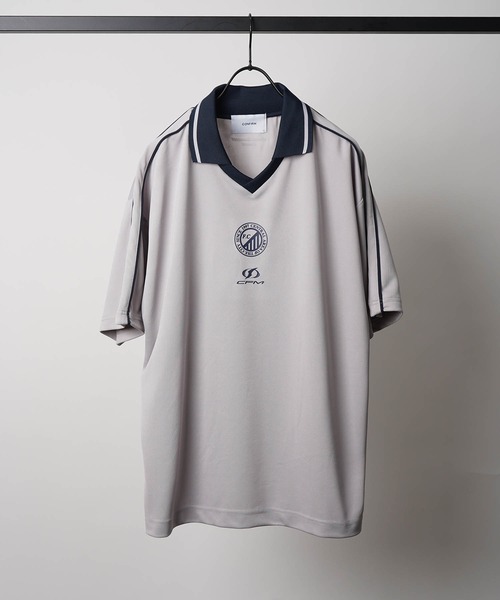 Confirm(コンファーム)の「フロントプリント サイドライン ユニフォーム半袖Tシャツ メンズ レディース(Tシャツ/カットソー・メンズ・ブラック/ホワイト/チャコールグレー/グレー・L/M)」の4枚目の写真