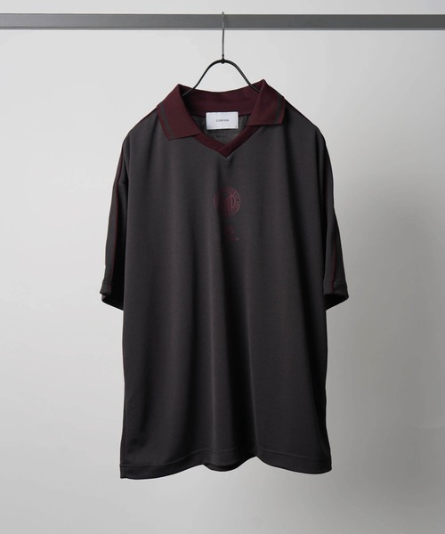 Confirm(コンファーム)の「フロントプリント サイドライン ユニフォーム半袖Tシャツ メンズ レディース(Tシャツ/カットソー・メンズ・ブラック/ホワイト/チャコールグレー/グレー・L/M)」の3枚目の写真