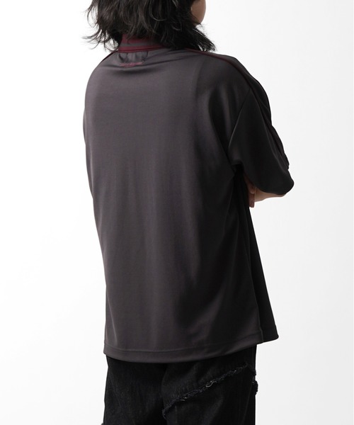 Confirm(コンファーム)の「フロントプリント サイドライン ユニフォーム半袖Tシャツ メンズ レディース(Tシャツ/カットソー・メンズ・ブラック/ホワイト/チャコールグレー/グレー・L/M)」の20枚目の写真