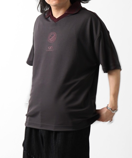 Confirm(コンファーム)の「フロントプリント サイドライン ユニフォーム半袖Tシャツ メンズ レディース(Tシャツ/カットソー・メンズ・ブラック/ホワイト/チャコールグレー/グレー・L/M)」の16枚目の写真