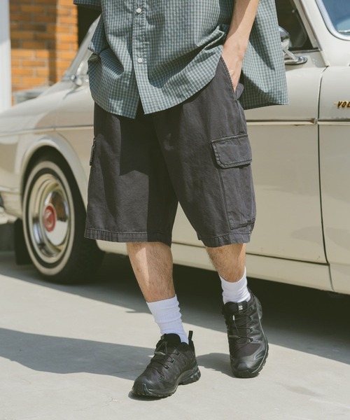 RAGEBLUE（レイジブルー）の「ヴィンテージライクデニム/ミリタリーカーゴショーツ（カーゴパンツ・メンズ・カーキ/ブラック/ブルー/ネイビー/ダークグレー・SMALL/MEDIUM/LARGE）」の12枚目の写真