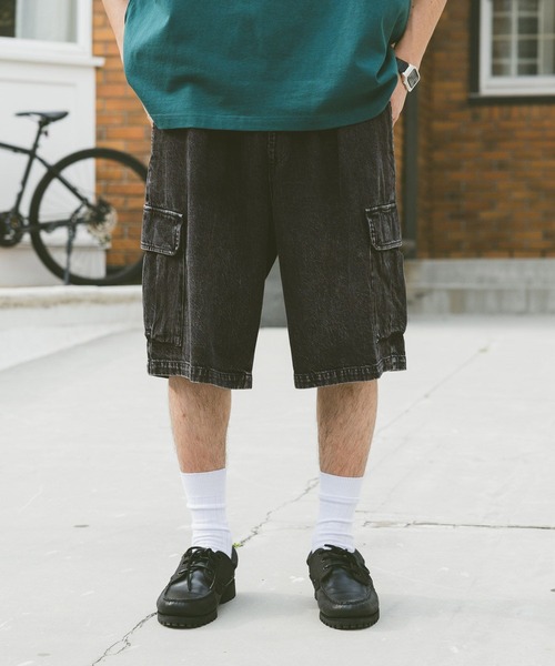 RAGEBLUE（レイジブルー）の「ヴィンテージライクデニム/ミリタリーカーゴショーツ（カーゴパンツ・メンズ・カーキ/ブラック/ブルー/ネイビー/ダークグレー・SMALL/MEDIUM/LARGE）」の14枚目の写真