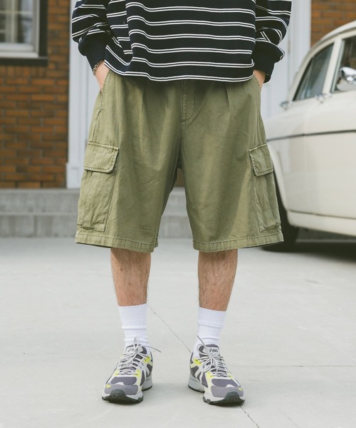 RAGEBLUE（レイジブルー）の「ヴィンテージライクデニム/ミリタリーカーゴショーツ（カーゴパンツ・メンズ・カーキ/ブラック/ブルー/ネイビー/ダークグレー・SMALL/MEDIUM/LARGE）」の19枚目の写真