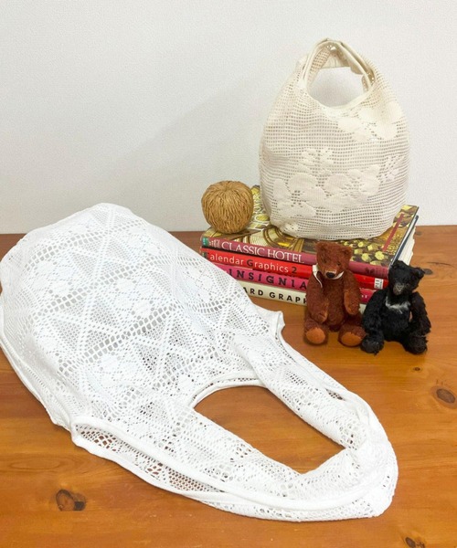 ROOTOTE（ルートート）の「ルートート / SC.ルーショッパーグランデ.レース-A（エコバッグ/サブバッグ・レディース・ホワイト/キナリ・FREE）」の19枚目の写真