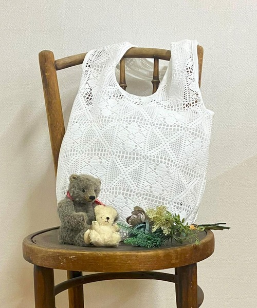 ROOTOTE（ルートート）の「ルートート / SC.ルーショッパーグランデ.レース-A（エコバッグ/サブバッグ・レディース・ホワイト/キナリ・FREE）」の20枚目の写真