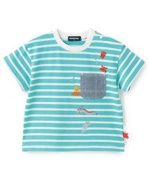 kladskap | 【人気商品のため再入荷】深海刺しゅうボーダー半袖Tシャツ(Tシャツ/カットソー)