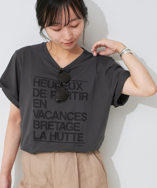 セール】LA HUTTE/ラ ユット SLOBE別注 ロゴTEE（Tシャツ