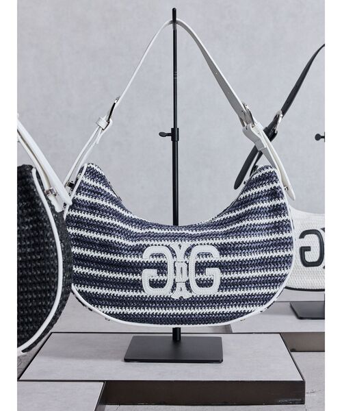 GYDA（ジェイダ）の「Symmetry GYDA サークルBAG（ハンドバッグ・レディース・オフホワイト/ブラック/その他1・FREE）」の2枚目の写真