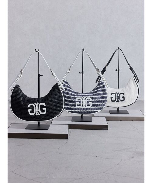 GYDA（ジェイダ）の「Symmetry GYDA サークルBAG（ハンドバッグ・レディース・オフホワイト/ブラック/その他1・FREE）」の4枚目の写真