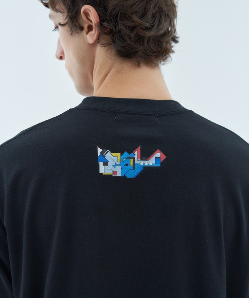 ESTNATION（エストネーション）の「ESTNATION / DELTA プリントショートスリーブTシャツ（Tシャツ/カットソー・メンズ・ホワイト/ブラック/ピンク・MEDIUM/LARGE/SMALL/X-LARGE）」の8枚目の写真