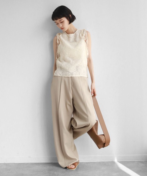 NOGLE（ノグル）の「【NOGLE/ノグル】シアーフリンジリボントップス（その他トップス・レディース・ライトグレー/ブラック/ネイビー/アイボリー・FREE）」の9枚目の写真