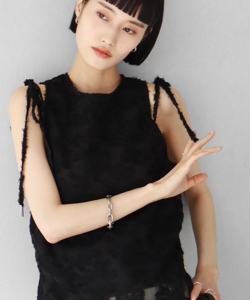 NOGLE（ノグル）の「【NOGLE/ノグル】シアーフリンジリボントップス（その他トップス・レディース・ライトグレー/ブラック/ネイビー/アイボリー・FREE）」の19枚目の写真