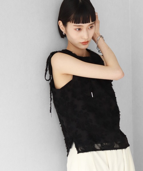 NOGLE（ノグル）の「【NOGLE/ノグル】シアーフリンジリボントップス（その他トップス・レディース・ライトグレー/ブラック/ネイビー/アイボリー・FREE）」の21枚目の写真
