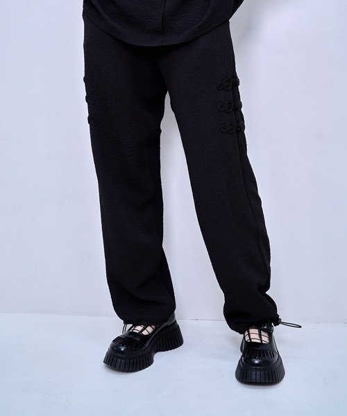 Nora Lily(ノラリリー)の「【Nora Lily】Melange China Straight Pants(UNISEX)(その他パンツ・メンズ・ベージュ/ブラック/ブルー/ライトグレー・FREE)」の2枚目の写真