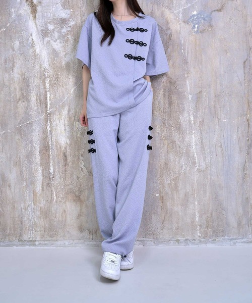 Nora Lily(ノラリリー)の「【Nora Lily】Melange China Straight Pants(UNISEX)(その他パンツ・メンズ・ベージュ/ブラック/ブルー/ライトグレー・FREE)」の22枚目の写真