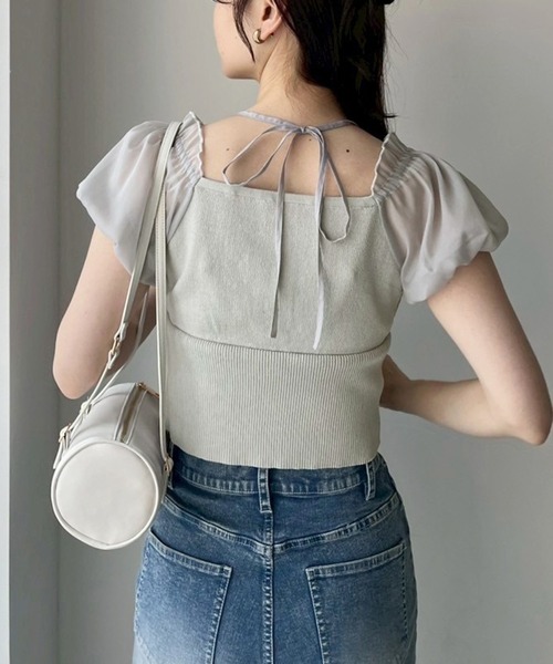 one after another NICE CLAUP(ワンアフターアナザーナイスクラップ)の「【新色追加!】ドッキングオフショルニット(ニット/セーター・レディース・グレー/ブラック/ベージュ/オフホワイト/モカ/アイボリー・FREE)」の18枚目の写真