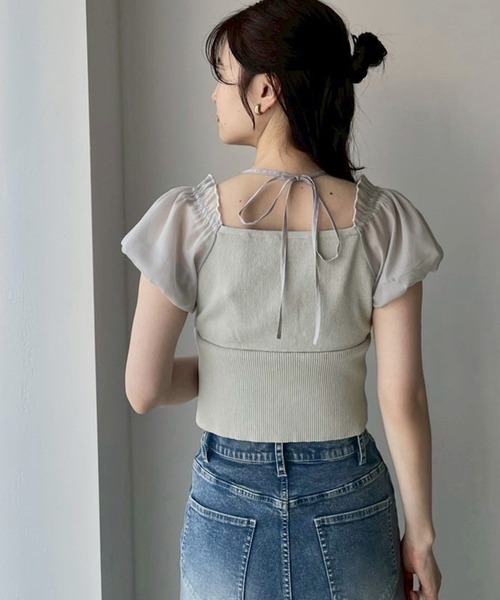 one after another NICE CLAUP(ワンアフターアナザーナイスクラップ)の「【新色追加!】ドッキングオフショルニット(ニット/セーター・レディース・グレー/ブラック/ベージュ/オフホワイト/モカ/アイボリー・FREE)」の19枚目の写真