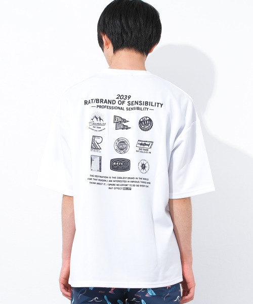 RAT EFFECT（ラットエフェクト）の「【水陸両用】UVカットラッシュガード半袖Tシャツ（Tシャツ/カットソー・キッズ・A/H/C/D/K/J/F/E/I/G/B/L・130/170/160/150/140）」の4枚目の写真