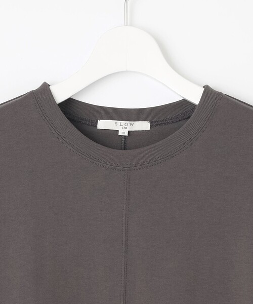 23区(ニジュウサンク)の「【SLOW/一部店舗限定】MVSコットン T ワンピース(ワンピース・レディース・カーキ系/グレー系/ホワイト系・38)」の12枚目の写真