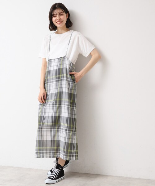 美品　オニールオブダブリン×Dessin　チェック柄　ロングプリーツスカート オニールオブダブリン Dessin チェック ロング プリーツスカート O