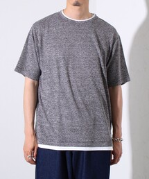 【GLOSTER/グロスター】チェーンサーマル フェイクレイヤードTシャツ
