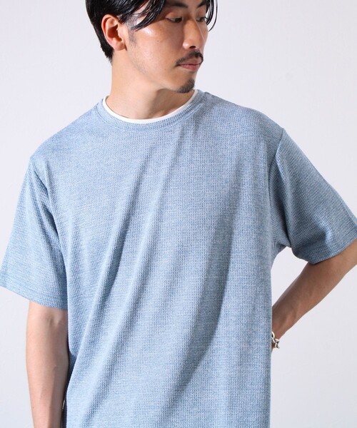GLOSTER(グロスター)の「【GLOSTER/グロスター】チェーンサーマル フェイクレイヤードTシャツ(Tシャツ/カットソー・メンズ・サックスブルー/イエロー/ブラック・S/L/M)」の19枚目の写真