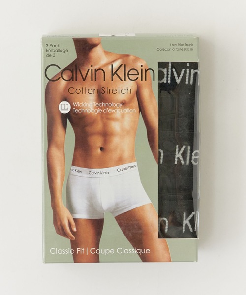 Calvin Klein（カルバン・クライン）の「Calvin Klein/カルバンクライン Low Rise Trunk 3pk 3枚セット ボクサーパンツ 2026新作　再入荷（ボクサーパンツ・メンズ・ブラック/マルチ・M/L/XL/S）」の9枚目の写真