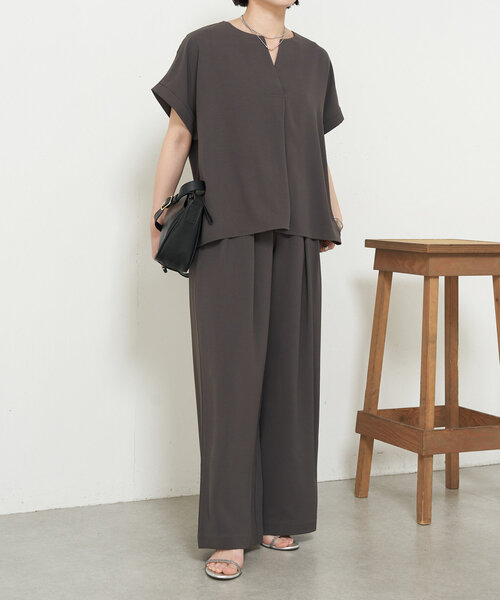 Jena espace merveilleux（ジェナ　エスパスメルヴェイユ）の「ライトジョーゼットセット（ワンピース・レディース・チャコールグレー/ネイビー・FREE）」の12枚目の写真