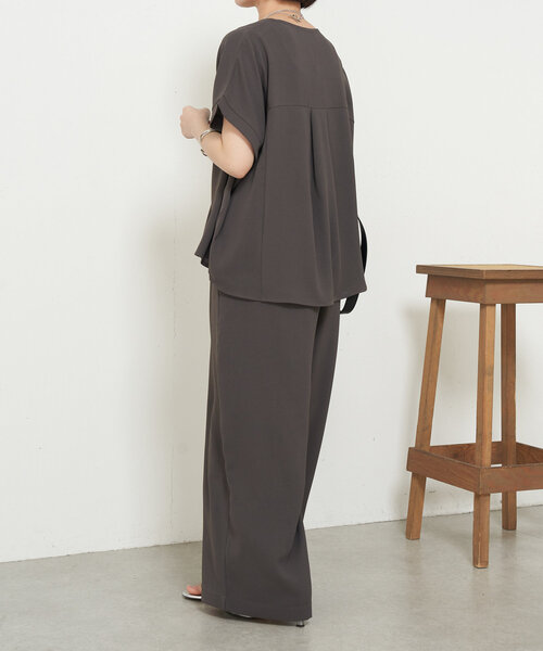 Jena espace merveilleux（ジェナ　エスパスメルヴェイユ）の「ライトジョーゼットセット（ワンピース・レディース・チャコールグレー/ネイビー・FREE）」の10枚目の写真