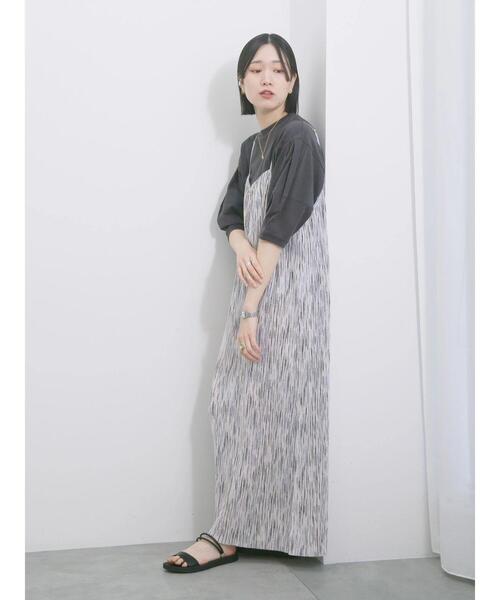 Samansa Mos2 blue(サマンサモスモスブルー)の「【USAコットン】ランタンスリーブTシャツ(Tシャツ/カットソー・レディース・グリーン/チャコールグレー/オフホワイト・F)」の15枚目の写真