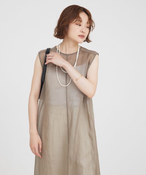 qualite(カリテ)の「ストーンロングネックレス(ネックレス・レディース・ホワイト/ブルー・フリー)」の6枚目の写真