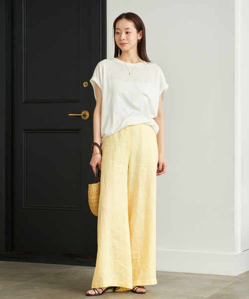 プラージュ Plage Linen Wide パンツ （ナチュラル