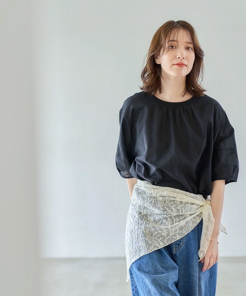 CITY SHOP ラミーシアーブラウス BABYLONE ブラウス シャツ ラミーシアーオーバーシャツ