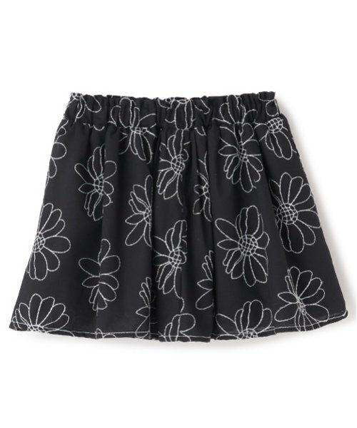 petit main（プティマイン）の「【リンク】花刺しゅうスカート(キッズ)（スカート・キッズ・ブラック/アイボリー/サックスブルー・110cm/130cm/120cm/100cm/80ｃｍ/90cm）」の12枚目の写真