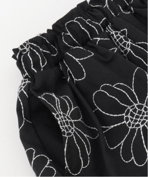 petit main（プティマイン）の「【リンク】花刺しゅうスカート(キッズ)（スカート・キッズ・ブラック/アイボリー/サックスブルー・110cm/130cm/120cm/100cm/80ｃｍ/90cm）」の10枚目の写真