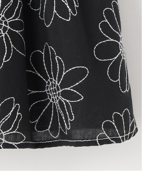 petit main（プティマイン）の「【リンク】花刺しゅうスカート(キッズ)（スカート・キッズ・ブラック/アイボリー/サックスブルー・110cm/130cm/120cm/100cm/80ｃｍ/90cm）」の9枚目の写真