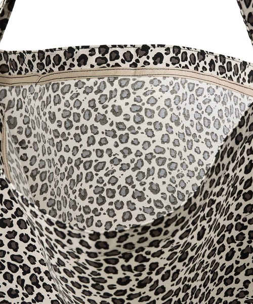 EMIS(イミス)の「LEOPARD CORDUROY ECO BAG(エコバッグ/サブバッグ・レディース・ホワイト/ベージュ・FREE)」の10枚目の写真