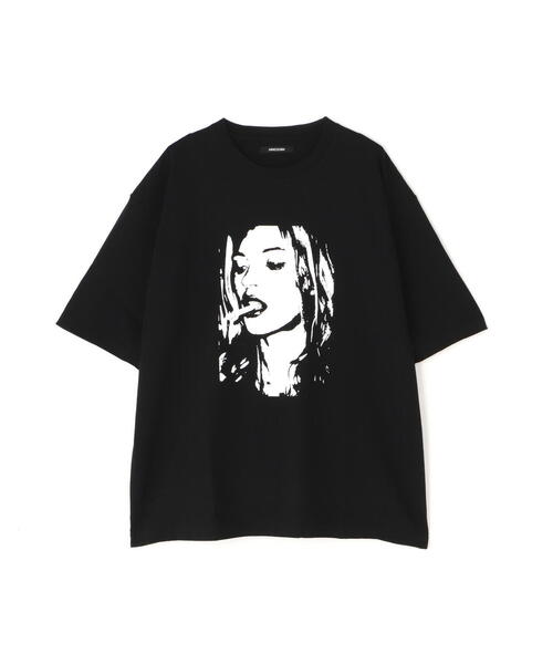 MINEDENIM（マインデニム）の「MINEDENIM（マインデニム）Monochrome Two tone Face Crewneck T-SH（Tシャツ/カットソー・メンズ・ブラック/ホワイト・2/3/1）」の15枚目の写真