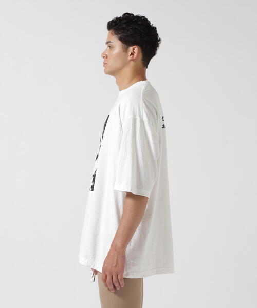 MINEDENIM（マインデニム）Monochrome Two tone Face Crewneck T