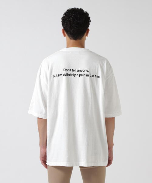 MINEDENIM（マインデニム）Monochrome Two tone Face Crewneck T