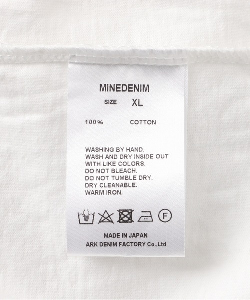 MINEDENIM（マインデニム）の「MINEDENIM（マインデニム）Monochrome Two tone Face Crewneck T-SH（Tシャツ/カットソー・メンズ・ブラック/ホワイト・2/3/1）」の13枚目の写真