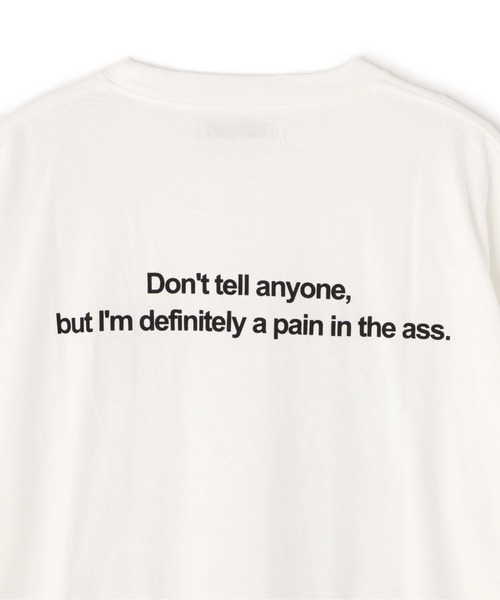 MINEDENIM（マインデニム）の「MINEDENIM（マインデニム）Monochrome Two tone Face Crewneck T-SH（Tシャツ/カットソー・メンズ・ブラック/ホワイト・2/3/1）」の9枚目の写真