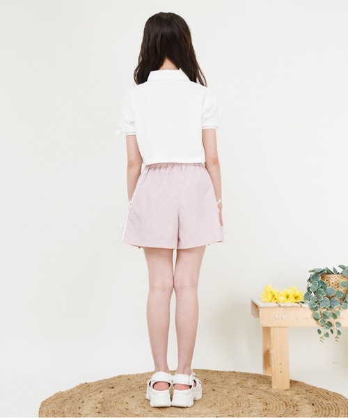 PINKHUNT(ピンクハント)の「PINKHUNT ピンクハント リボン ポロシャツセットアップ 0700K(アンサンブル・キッズ・ブラック/ベビーピンク・120cm/140cm/150cm/130cm/160cm)」の19枚目の写真